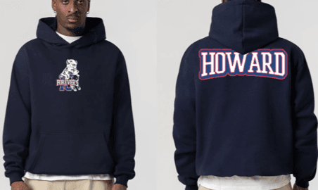 Howard University Blue Hoodie 2